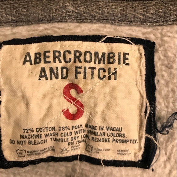 𝅺abercrombie & Fitch hoodie. Grey. Men’s size small. Unisex. - Picture 4 of 4